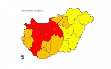 Négynaposra bővítette veszélyjelzését a meteorológiai szolgálat